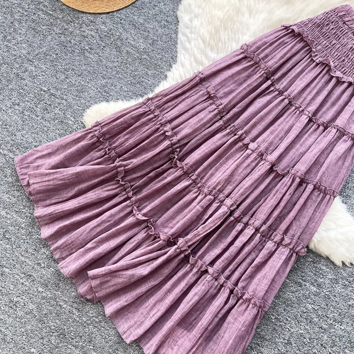 Olga High Waist Tiered A‑Line Two Pieces Sets
