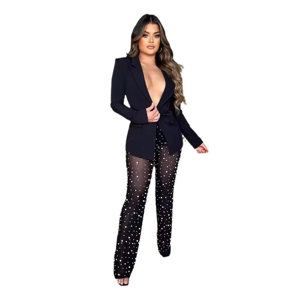 Candy Solid Color Elegant Casual Trendy Two Piece Sets