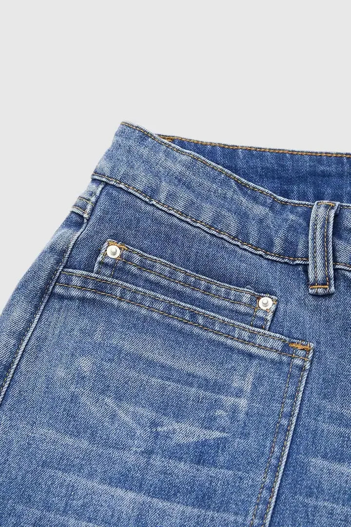 Jeans Denim Pant Women Vintage Wide Leg Long Pants Casual Loose High Waist Straight
