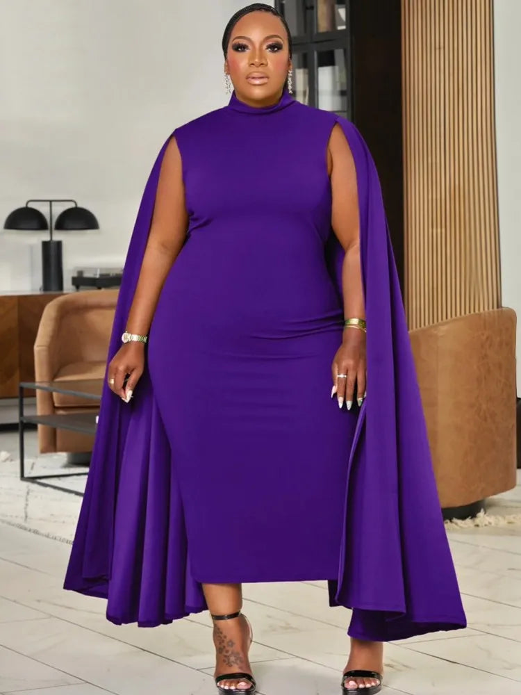 West Village Plus Size Long Sleeve Street Style Casual Oversized Midi Dress