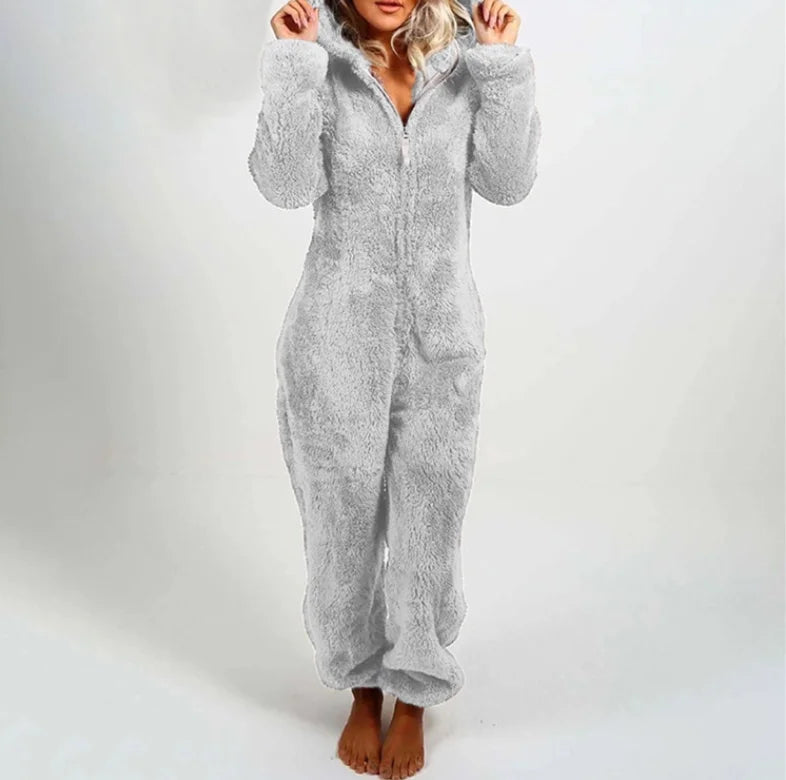 Plus Size One-Piece Jumpsuit for Women, Elegant Overalls, Full Length, Thickened, Autumn