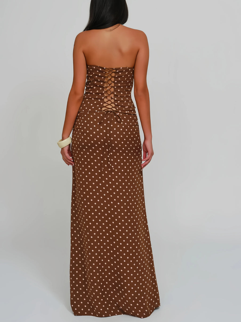 Flor Sexy Elegant Low Waist Tie Back Two Piece Sets