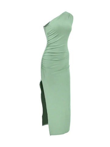 Oak Ridge Split Fashion Sleeveless Backless Slim Elegant Dress