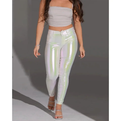 Bloomsbury Mid-Waist Wide Leg Baggy Casual Tights Leggings