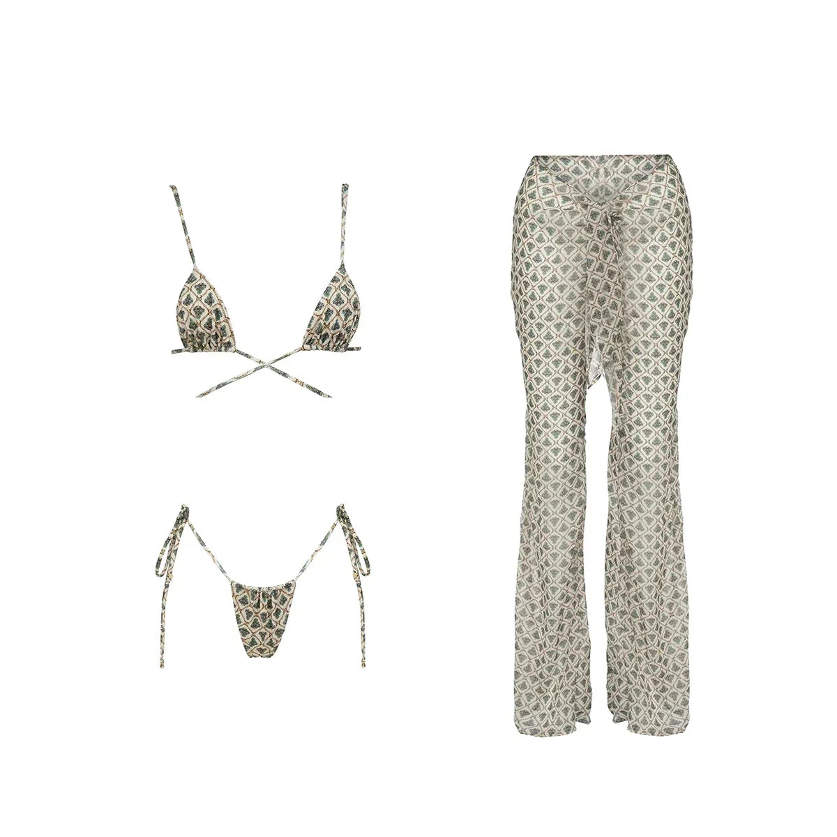 Taunton Push Up Beachwear Swimming Bathing Set