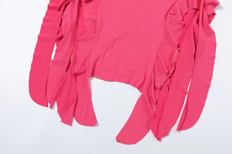 New City Fashion Trend One Shoulder Bra Wrap Hip Slim Fit Irregular Dress