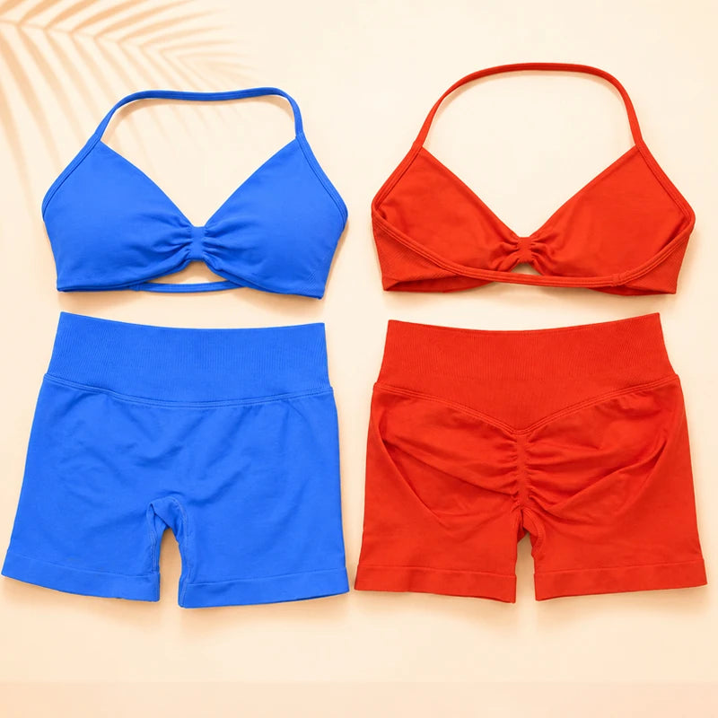 Camila Women Seamless Strappy Two Piece Sets