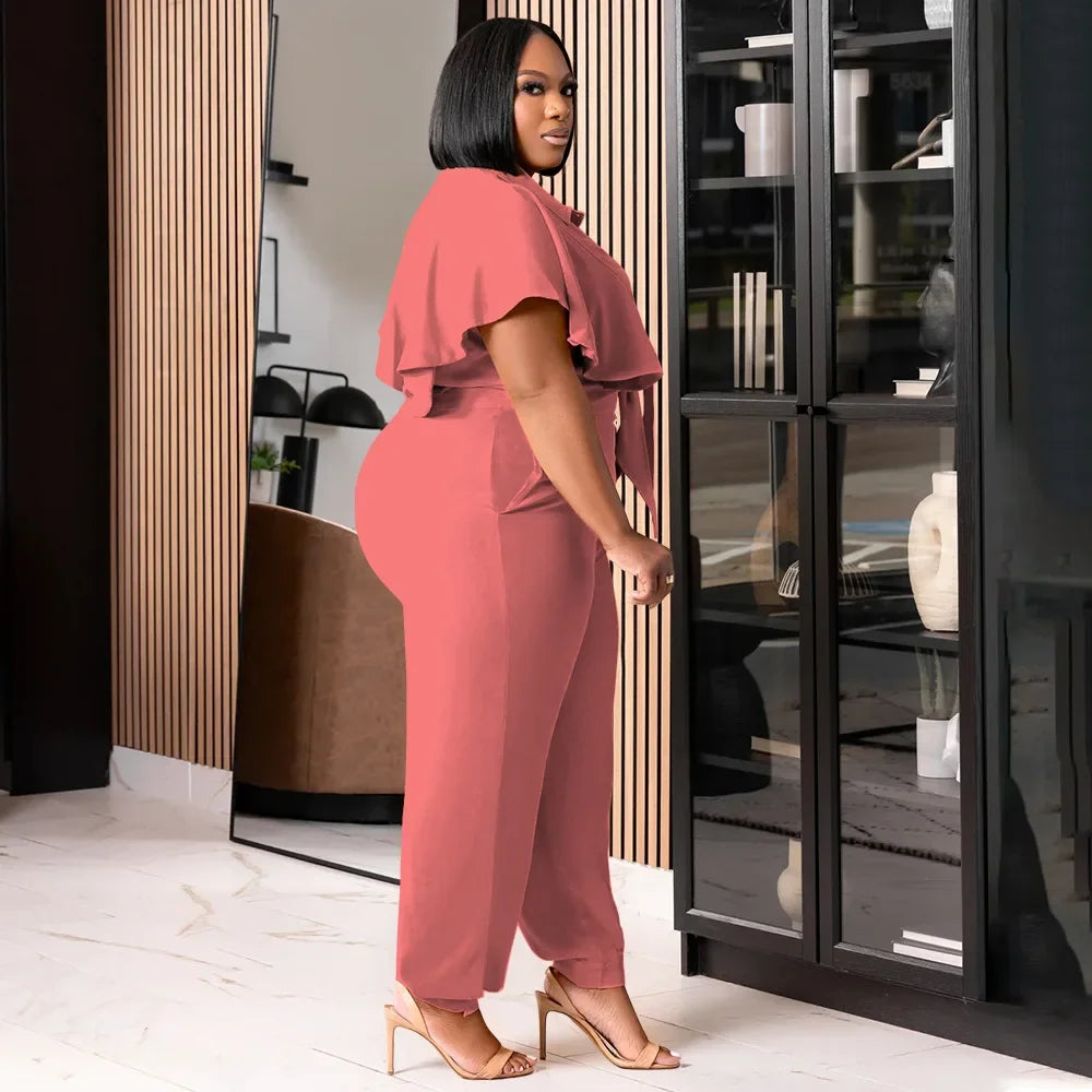 Marcela Elegant Loose Tracksuit Two Piece Set