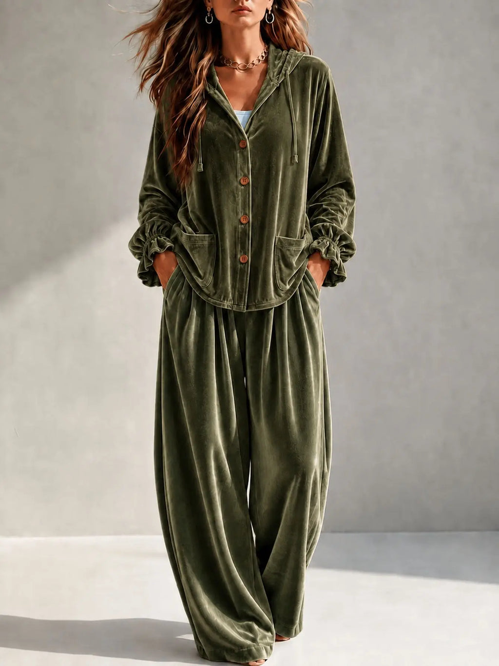 Tessa Long Sleeve Casual Loungewear Two Piece Sets