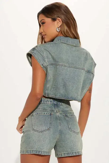 Toronto Sleeveless Cotton High Quality Two Piece Sets Outfits Tracksuit