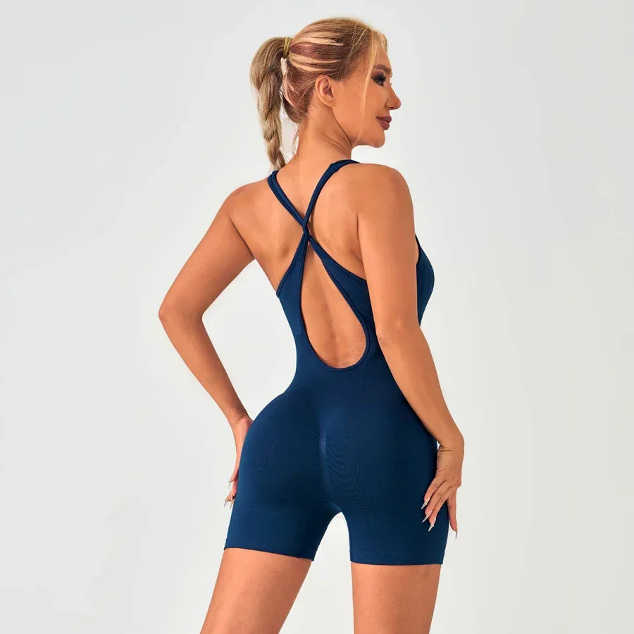 New Holland Sportswear Fitness Party Overalls Elegant Rompers