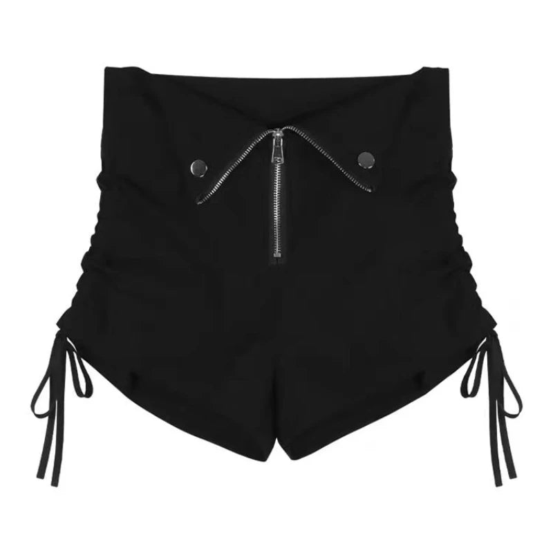 Sally Gothic Belt High Waist Vintage Two Piece Sets