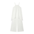 Women's Jumpsuit 2026 Summer New Style Black Strappy Double-Layer Woven Jumpsuit Elegant and Fashionable
