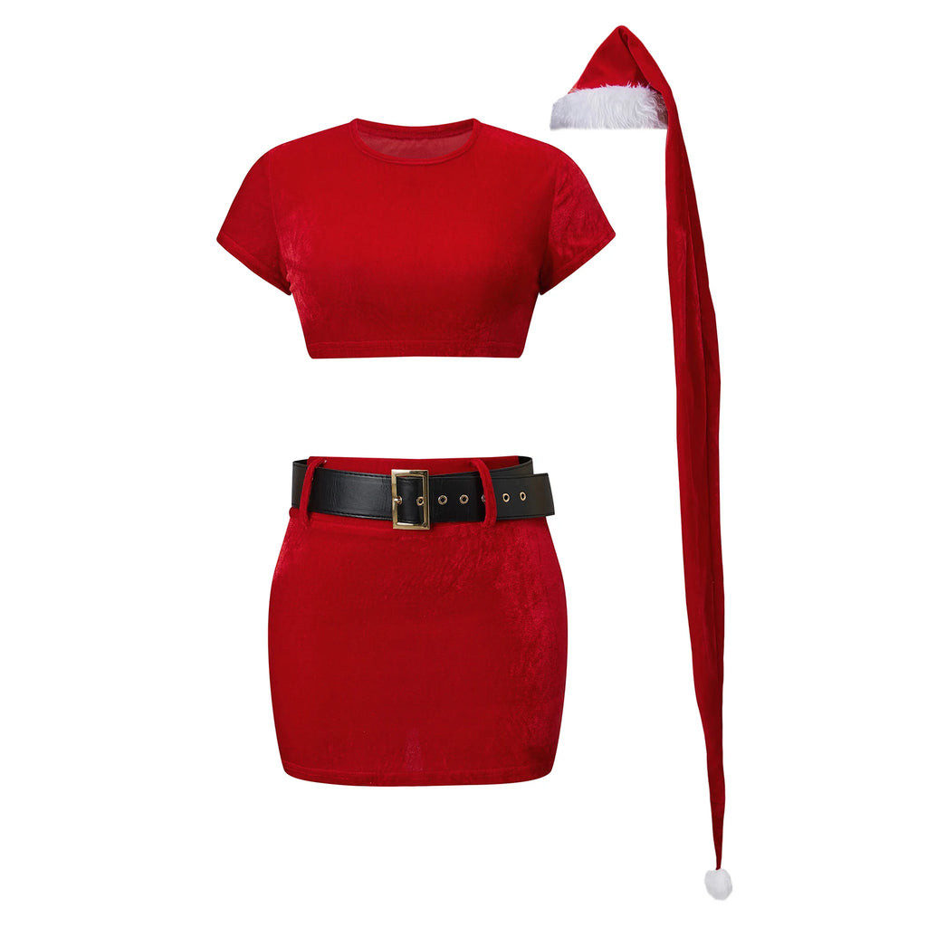 Tessa Christmas Outfit Women Sexy Two Piece Sets