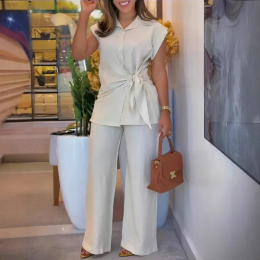 Tamara High-waisted Casual Two-piece Set