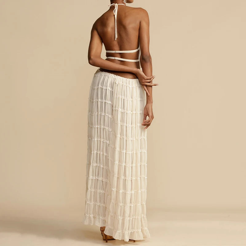 Romina Sexy Backless Matching Suit Two Piece Sets