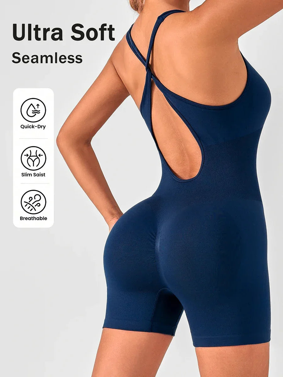 New Holland Sportswear Fitness Party Overalls Elegant Rompers