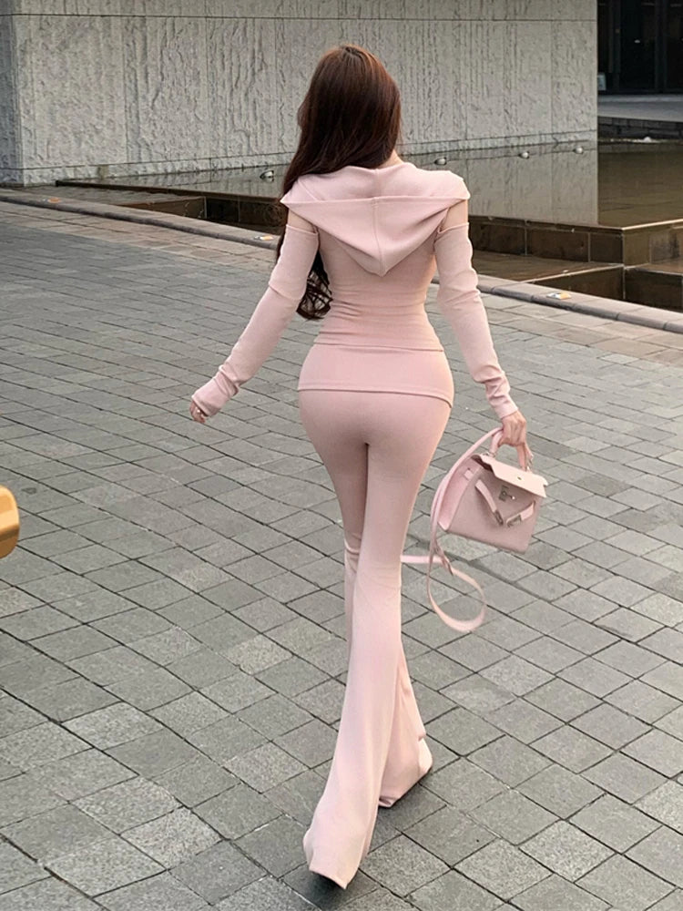 Juliannna Double Layer Anti-Slip Striped Two Piece Sets