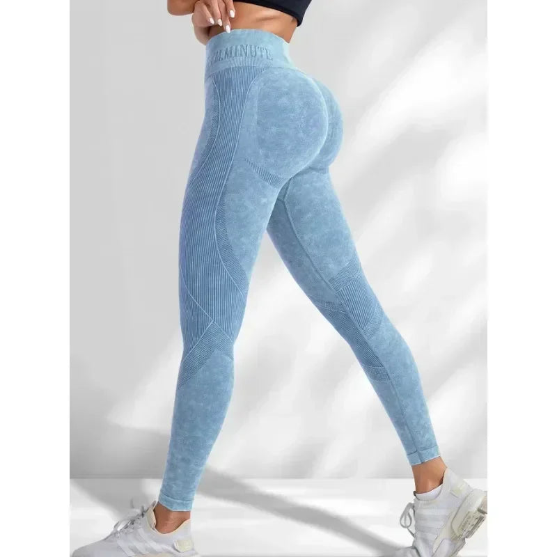 Lebanon Seamless Gym High Waist Hip Lifting Outdoor Sports Tight Waist Letter Sand Leggings