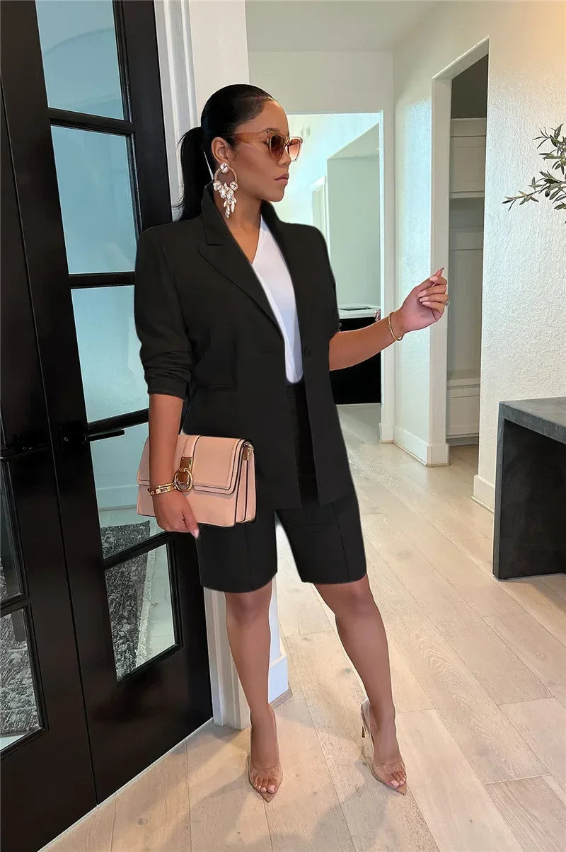 Sasame Solid Casual for Women Two Piece Sets