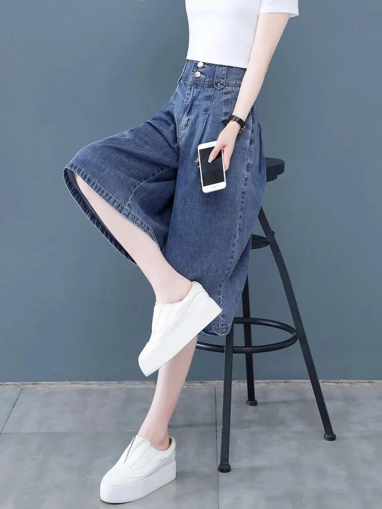 Women's Summer Thin Seven-Five Casual Pants Loose Fit Six-Length Fashionable plus Size