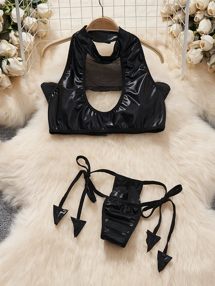 Emily Sleeveless Slim Backless Hallow Two Piece Sets