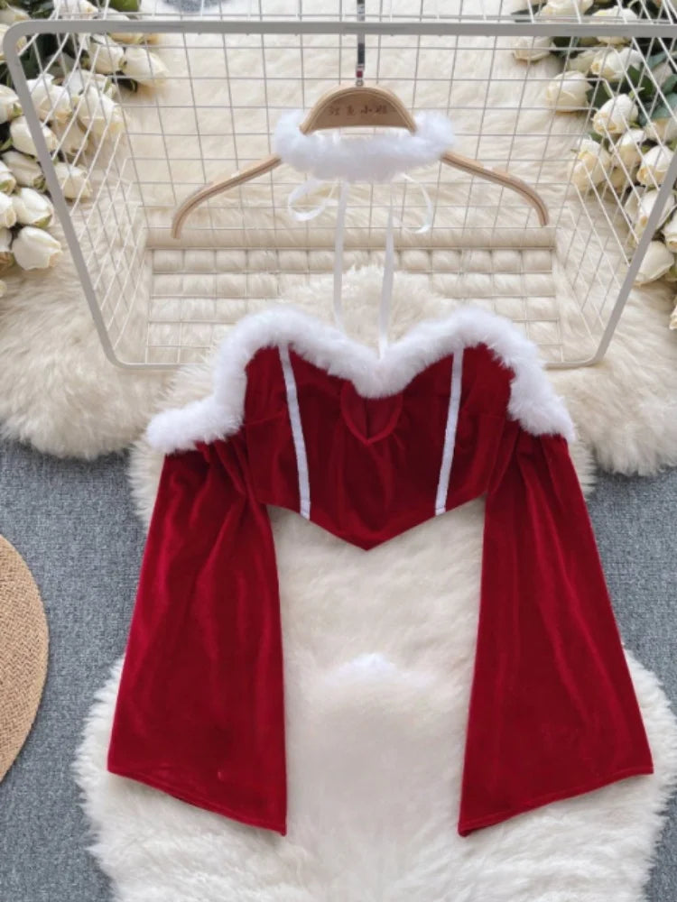 Emily Sleeveless Slim Backless Hallow Two Piece Sets