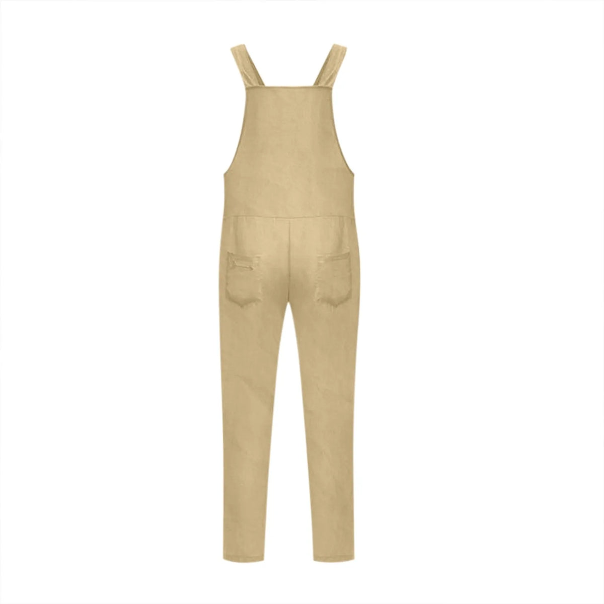Women Plus Size Overalls Jumpsuits Casual Solid Loose Dungarees Retro Fashion