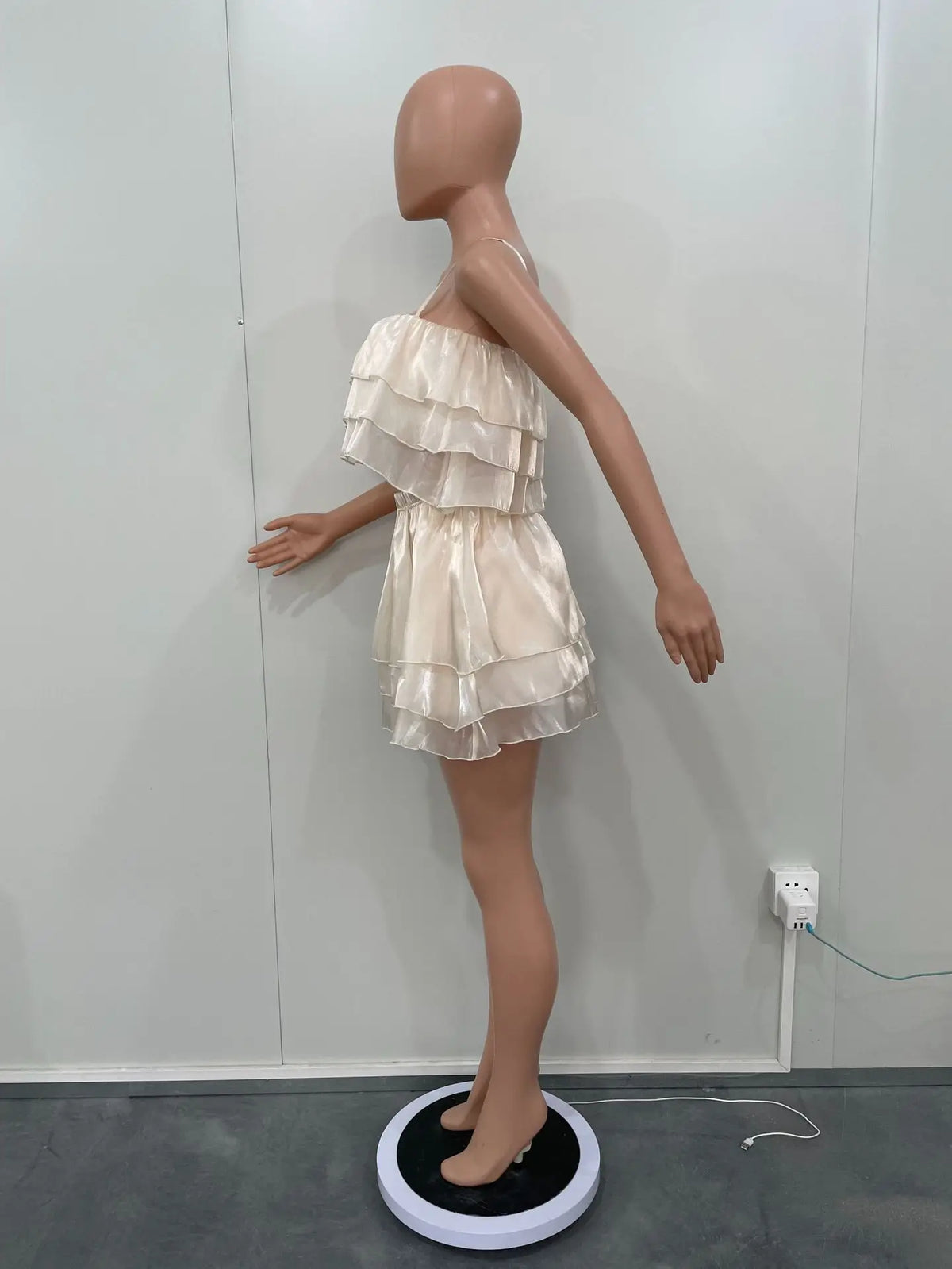 Maria Strap Cascading Ruffles Two Piece Sets