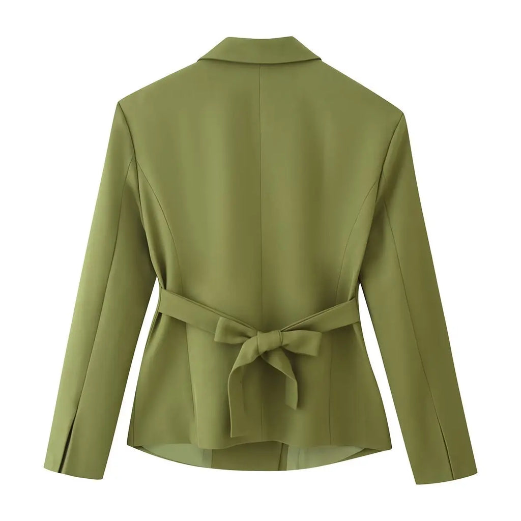 Victoria Asymmetric Ruched Waist Suit Two Piece Sets