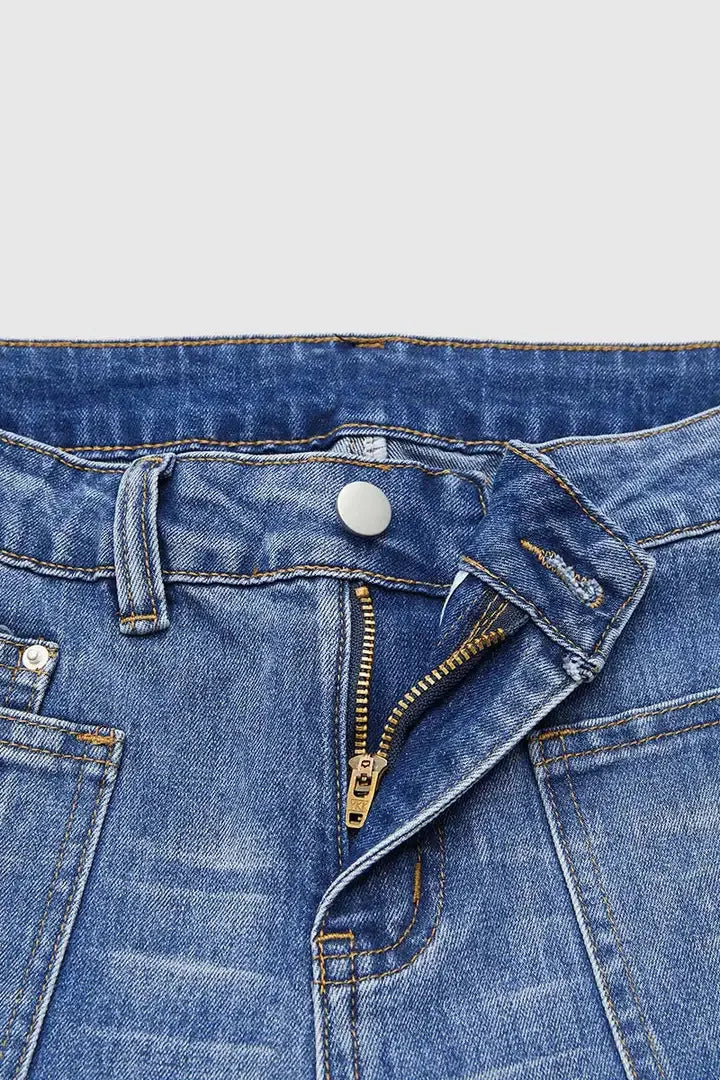 Jeans Denim Pant Women Vintage Wide Leg Long Pants Casual Loose High Waist Straight