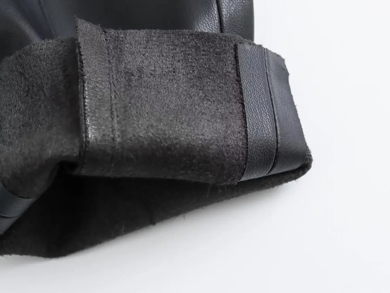 Panther Valley Retro High Waist Faux Leather Skinny Trousers