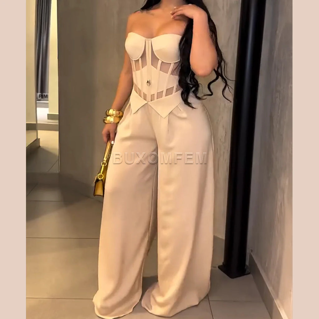 Meriden Sleeveless Fashion Jumpsuits Streetwear Outfits Evening Party Clothings