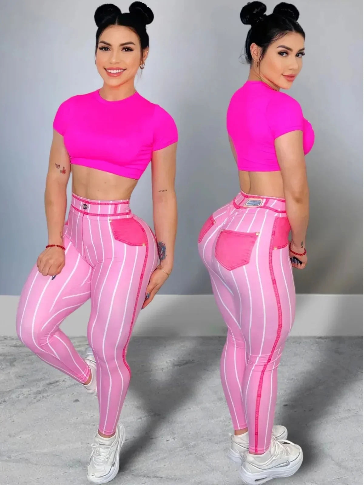 Walden High Waist Elastic Stretchy Jeans Casual Long Trousers