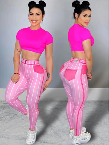 Walden High Waist Elastic Stretchy Jeans Casual Long Trousers