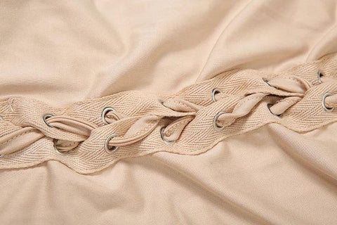 Mahopac Crop Shirring Irregular Hem Skinny Tracksuit Set