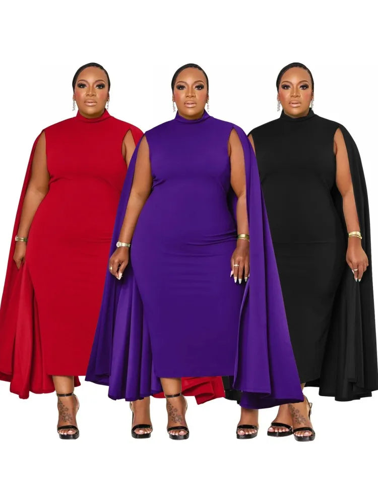 West Village Plus Size Long Sleeve Street Style Casual Oversized Midi Dress
