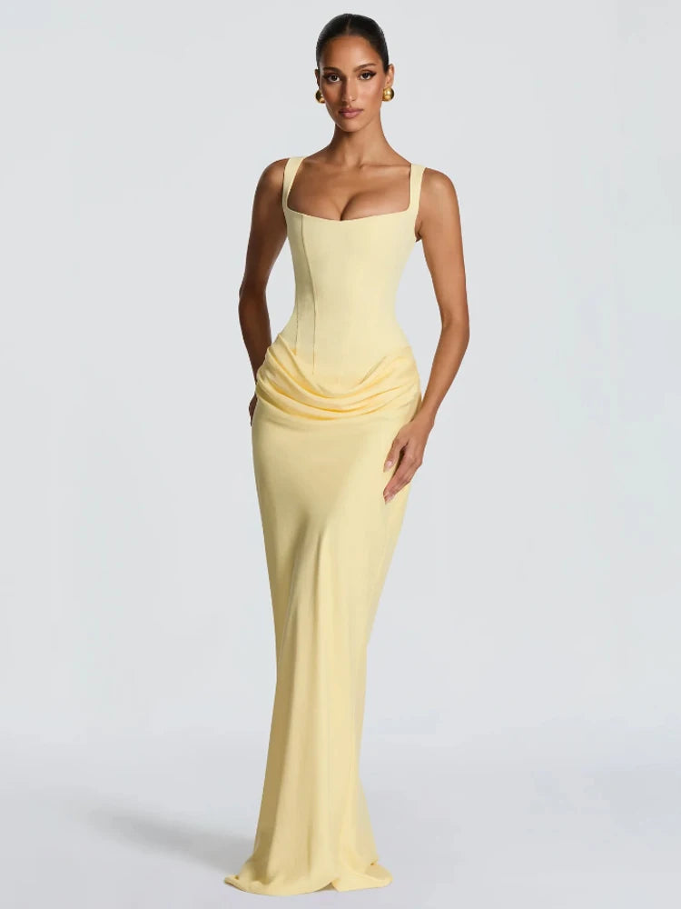 Telaby Lace Trim Patchwork Strapless Ribbon Bodycon Dress