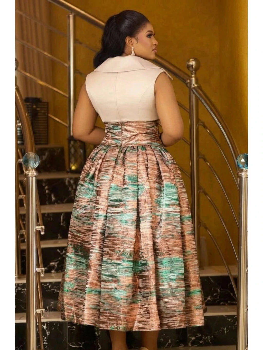 Hannah Plus Size Sleeveless Lapel Button Two Piece Sets