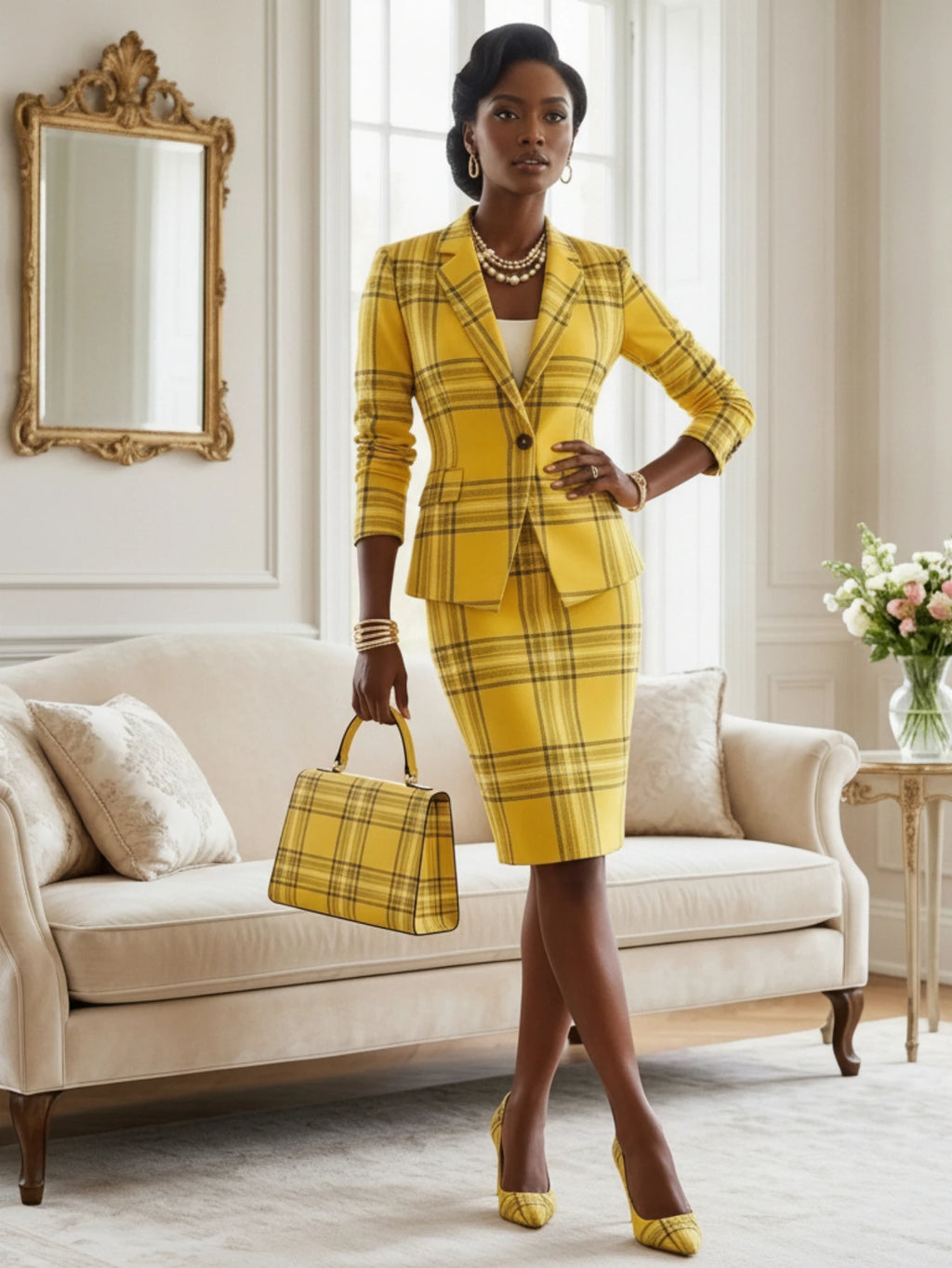Ana Office Business Daily Working Formal Two Piece Sets