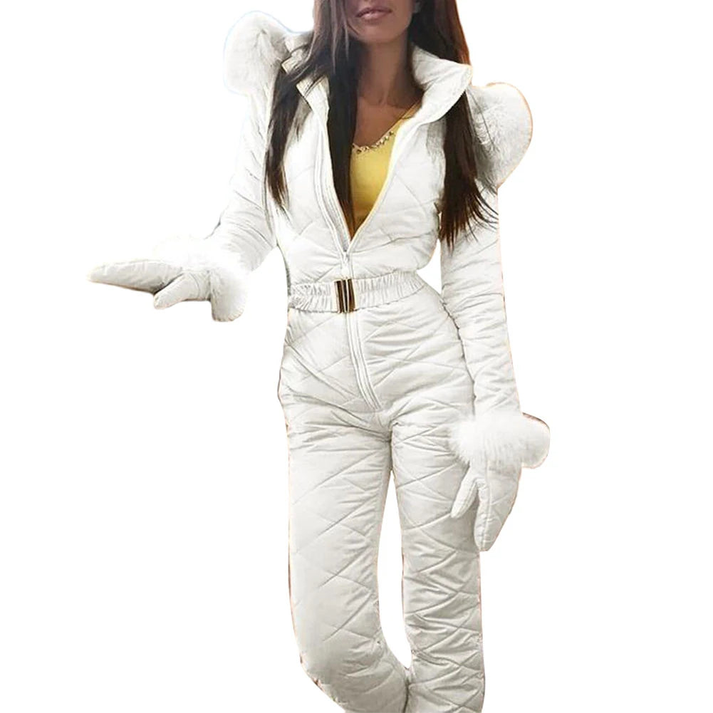 Plus Size Winter Snowboard Jumpsuit Winter Outdoor Women's Windproof Waterproof Ski
