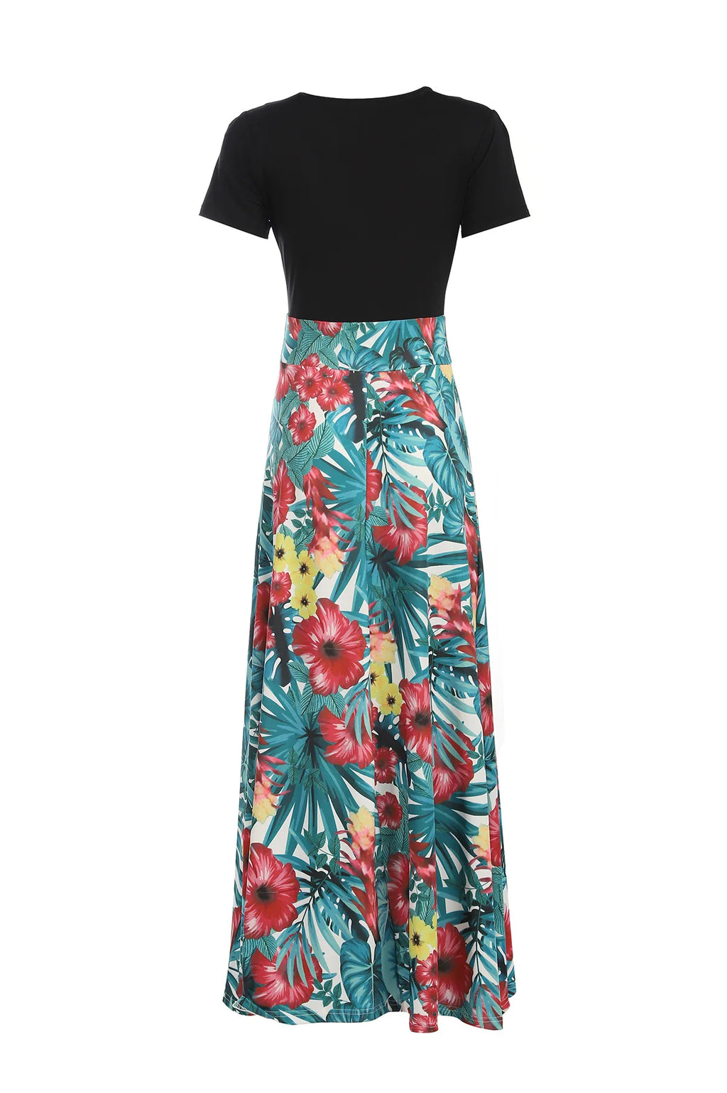 Habana Plus Size Floral Print Elegant Mid-Rise Stretchy Comfortable Fit Dress