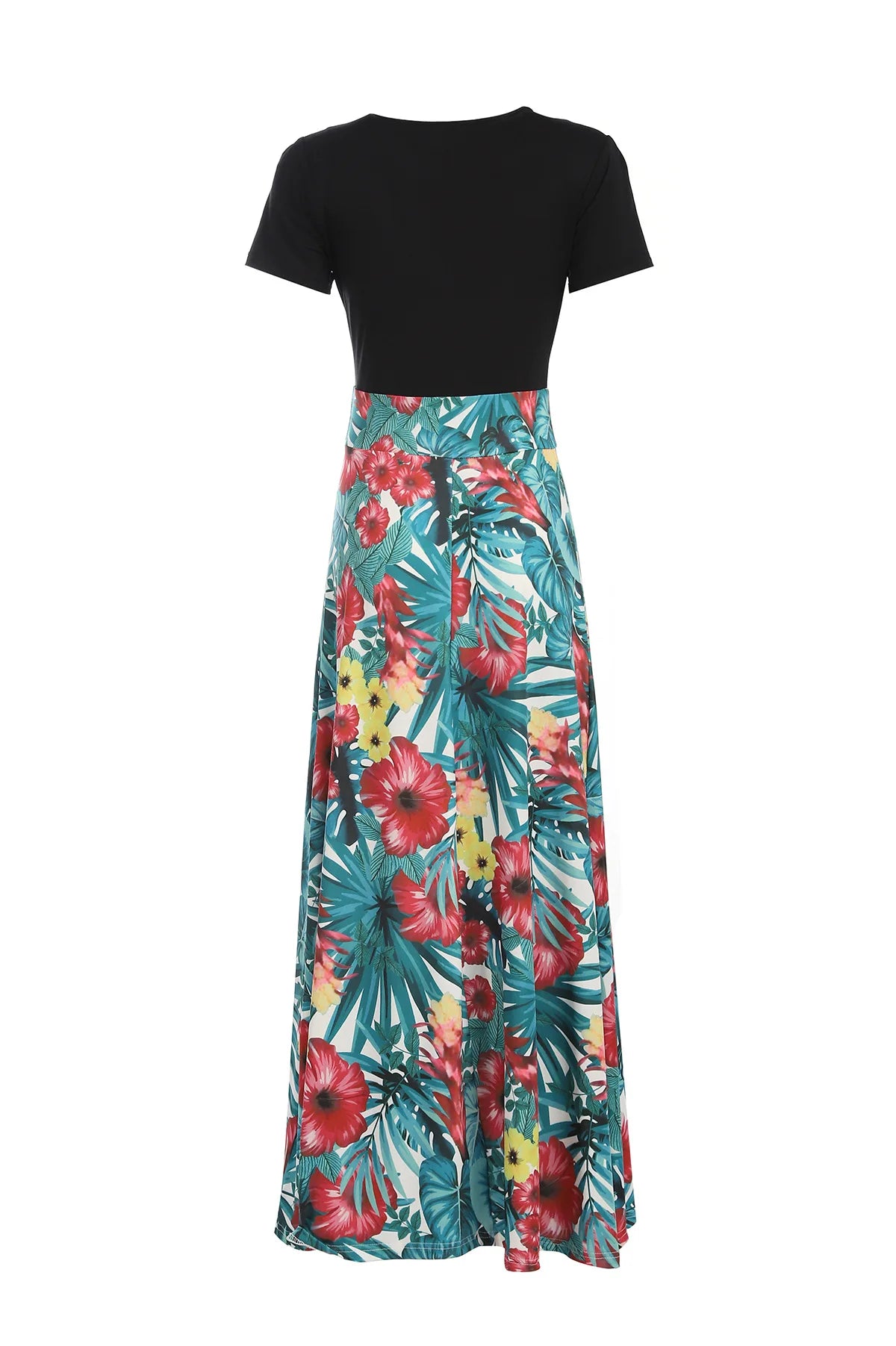 Habana Plus Size Floral Print Elegant Mid-Rise Stretchy Comfortable Fit Dress
