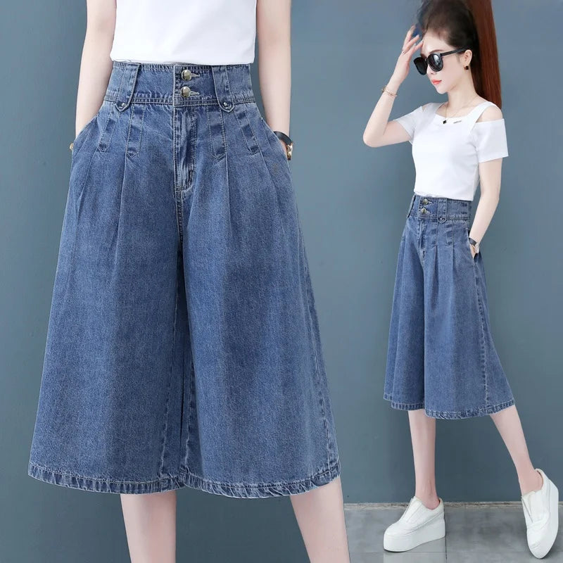 Women's Summer Thin Seven-Five Casual Pants Loose Fit Six-Length Fashionable plus Size