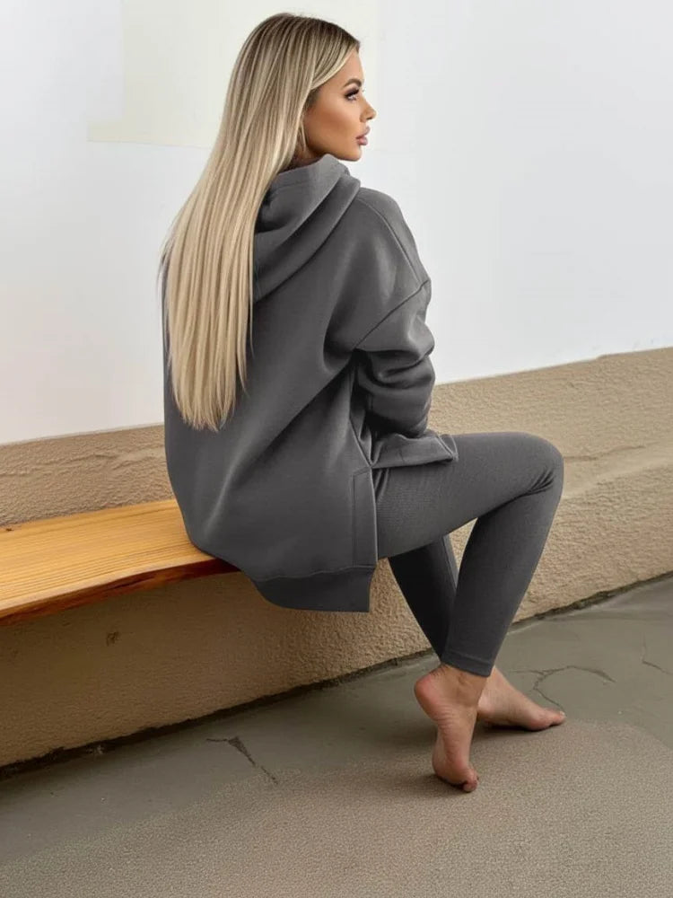 Samara High Waist Slim Leisure Outfit Two Piece Sets