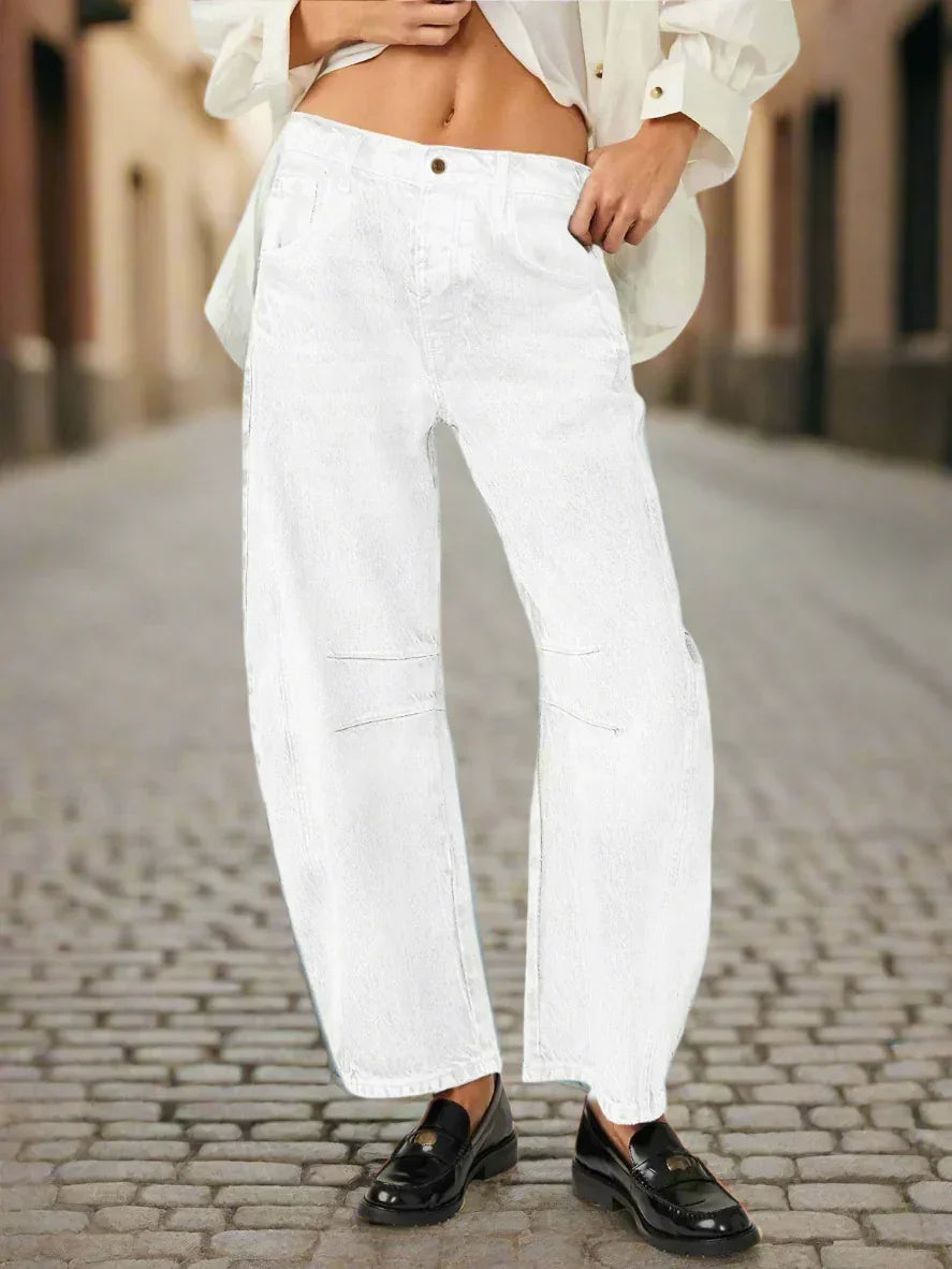 Women’s Elastic Waist High Waisted Jeans