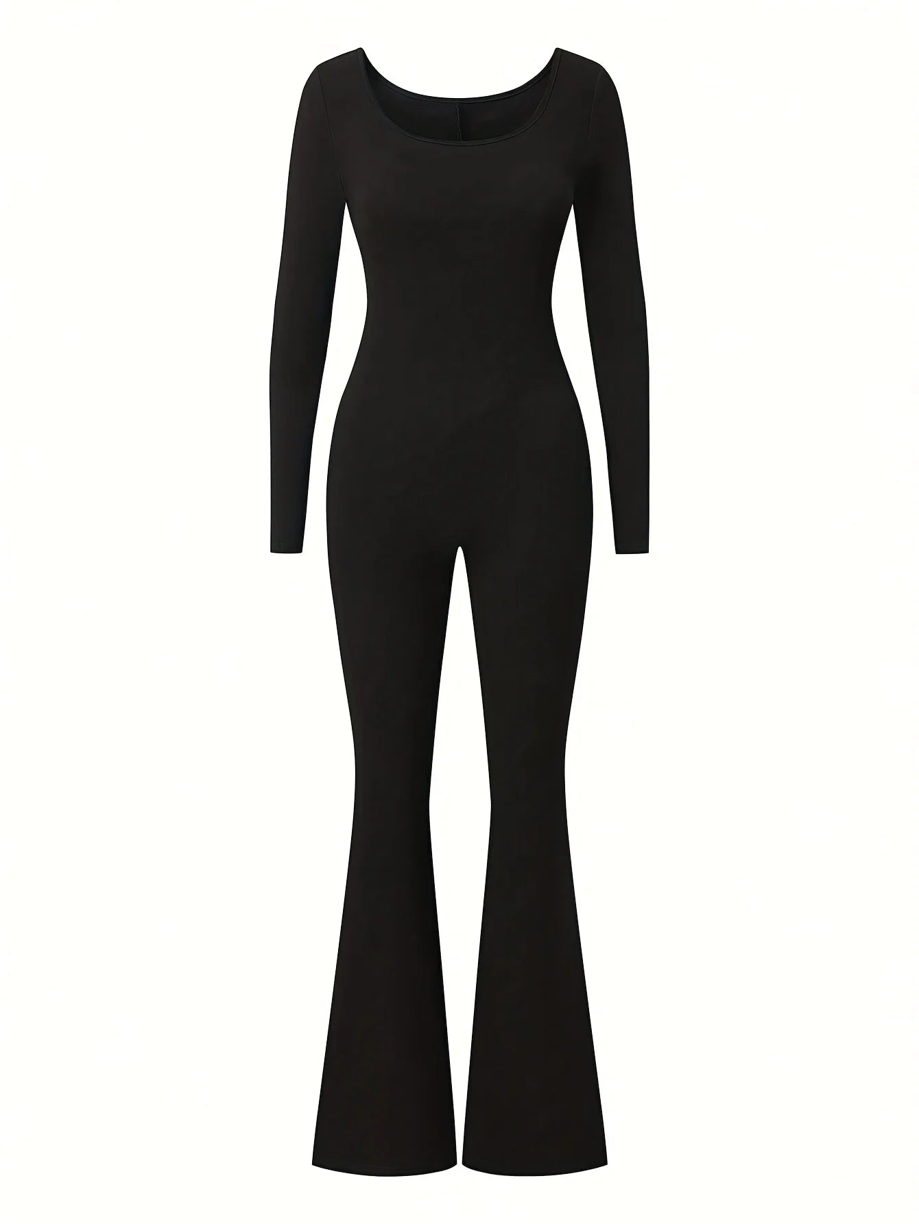 Women's jumpsuit, casual, stylish, sexy, elegant, U-neck, slim fit, versatile for outdoor sports.