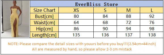 Tapansee Solid Sexy Pleated Strapless Off Shoulder Backless High Waist Split Maxi Dress