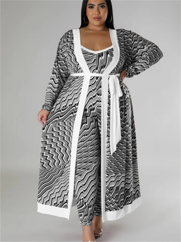Wendy Plus Size Outfits Slip Sexy Two Piece Sets