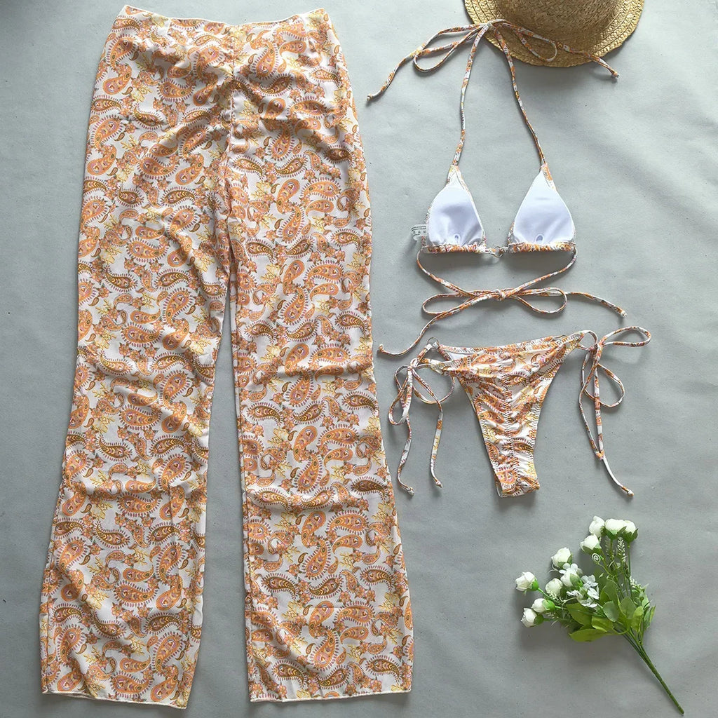 Taunton Push Up Beachwear Swimming Bathing Set